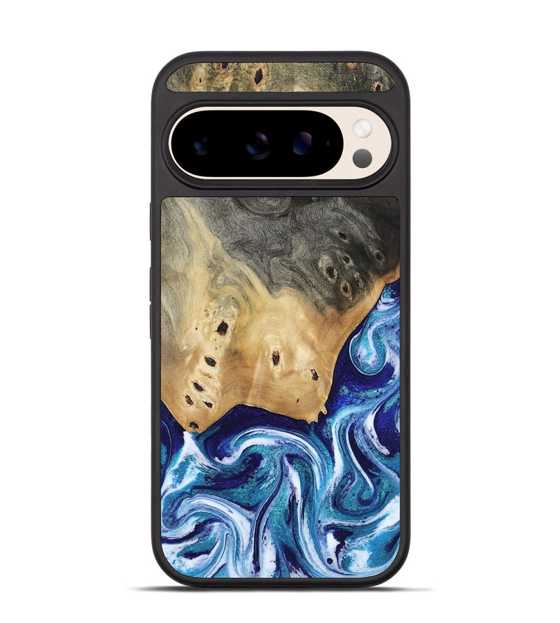 Pixel 10 Wood Phone Case - Dayana (Blue, 804005)