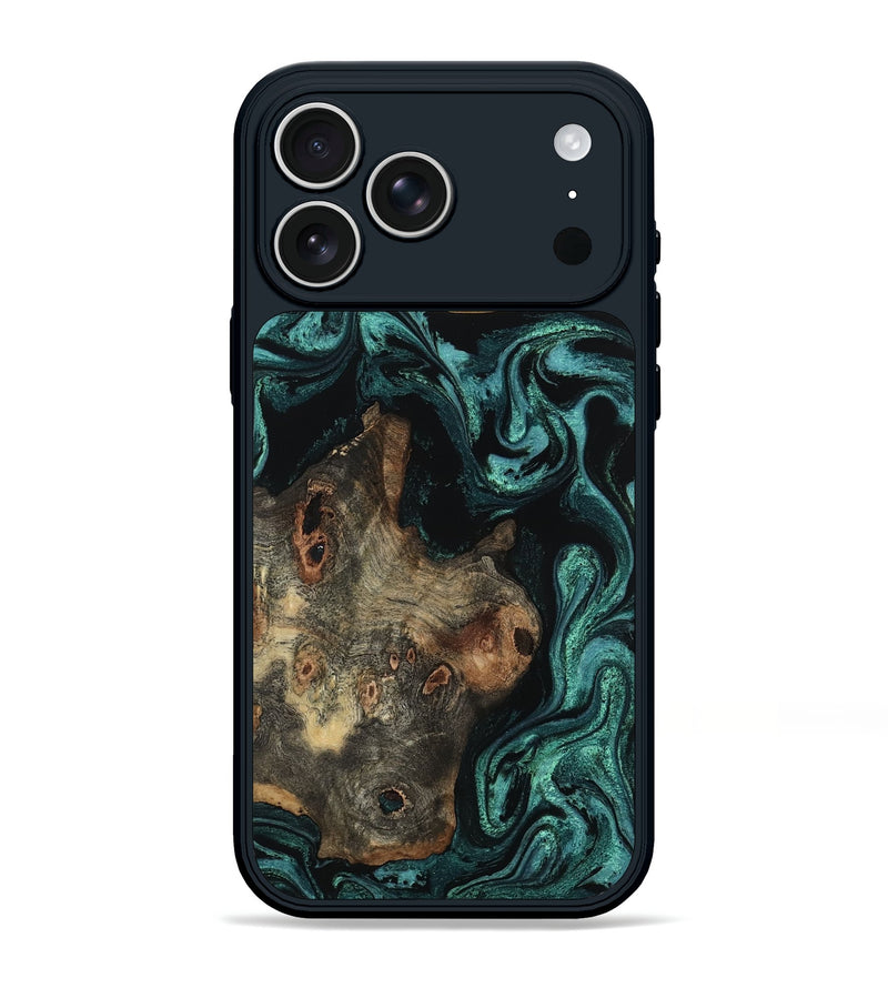 iPhone 17 Pro Max Wood Phone Case - Arleen (Green, 804013)