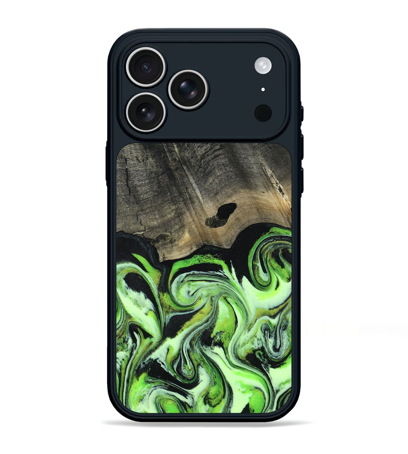 iPhone 17 Pro Max Wood Phone Case - Sylvie (Green, 804014)