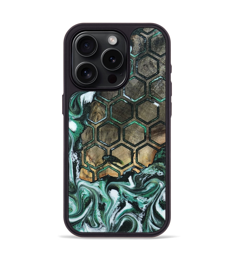 iPhone 15 Pro Wood Phone Case - Vanesa (Pattern, 804035)