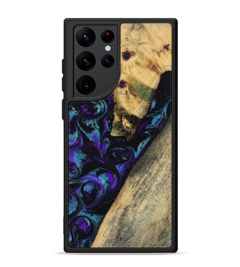 Galaxy S22 Ultra Wood Phone Case - Herman (Purple, 804040)