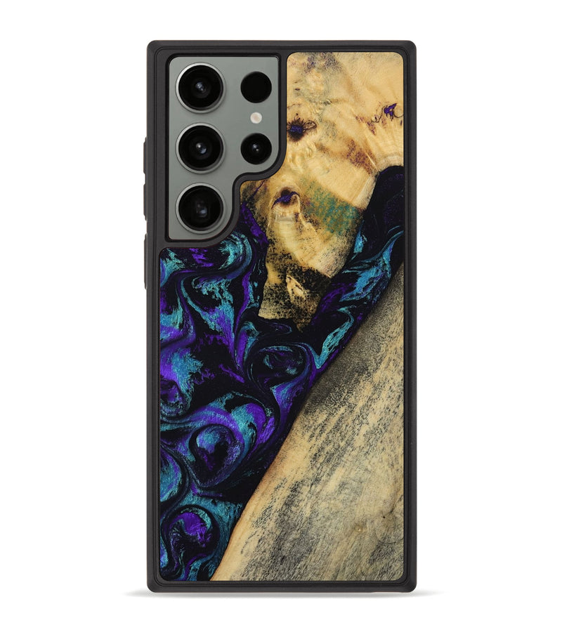 Galaxy S23 Ultra Wood Phone Case - Herman (Purple, 804040)