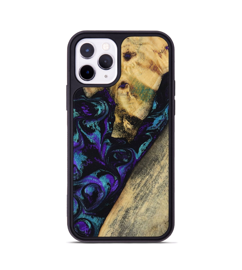 iPhone 11 Pro Wood Phone Case - Herman (Purple, 804040)
