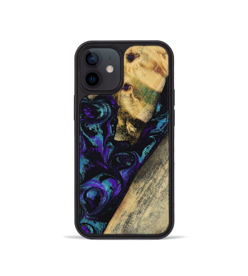 iPhone 12 mini Wood Phone Case - Herman (Purple, 804040)