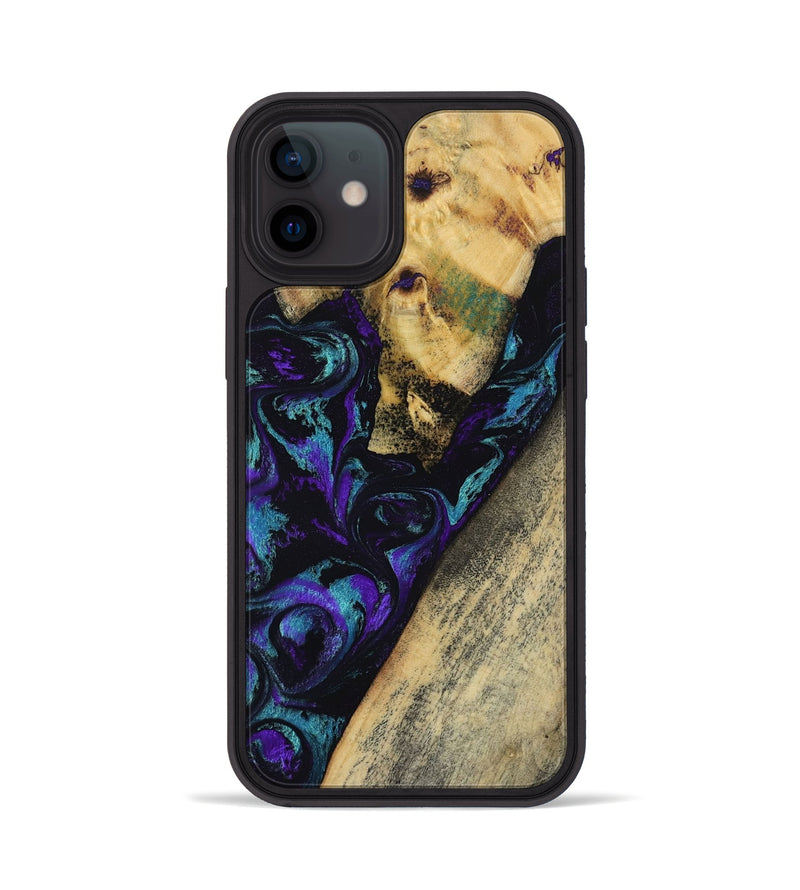 iPhone 12 Wood Phone Case - Herman (Purple, 804040)