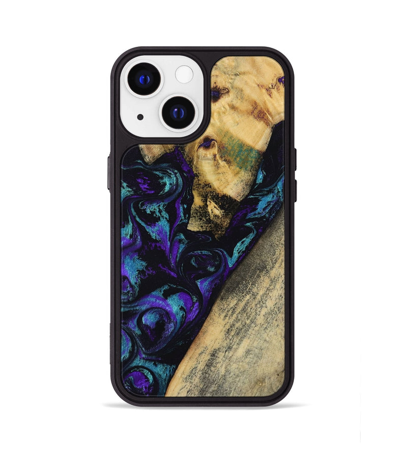 iPhone 13 Wood Phone Case - Herman (Purple, 804040)