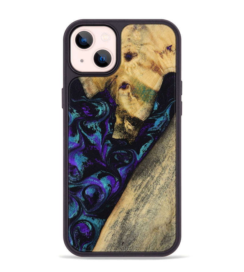 iPhone 14 Plus Wood Phone Case - Herman (Purple, 804040)