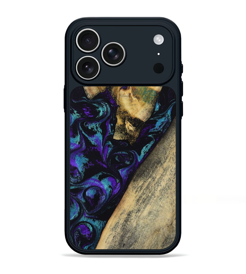 iPhone 17 Pro Max Wood Phone Case - Herman (Purple, 804040)