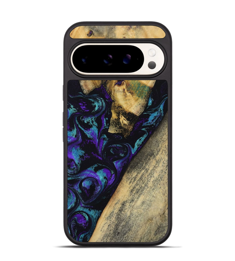 Pixel 9 Wood Phone Case - Herman (Purple, 804040)