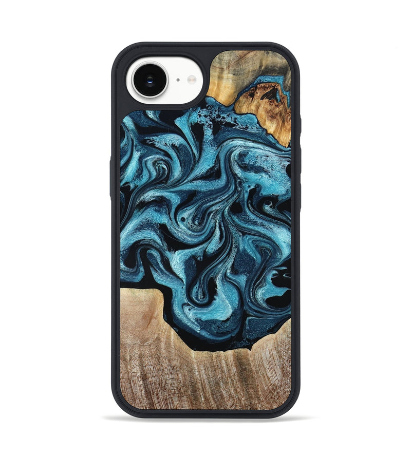iPhone 16e Wood Phone Case - Rogers (Blue, 804052)