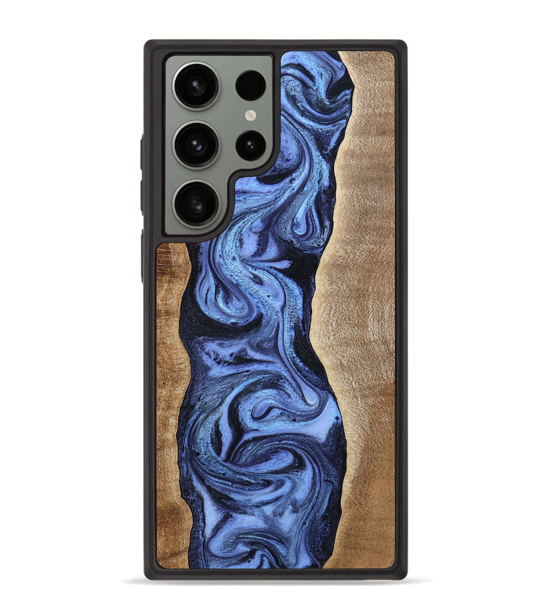Galaxy S23 Ultra Wood Phone Case - Eldred (Blue, 804057)