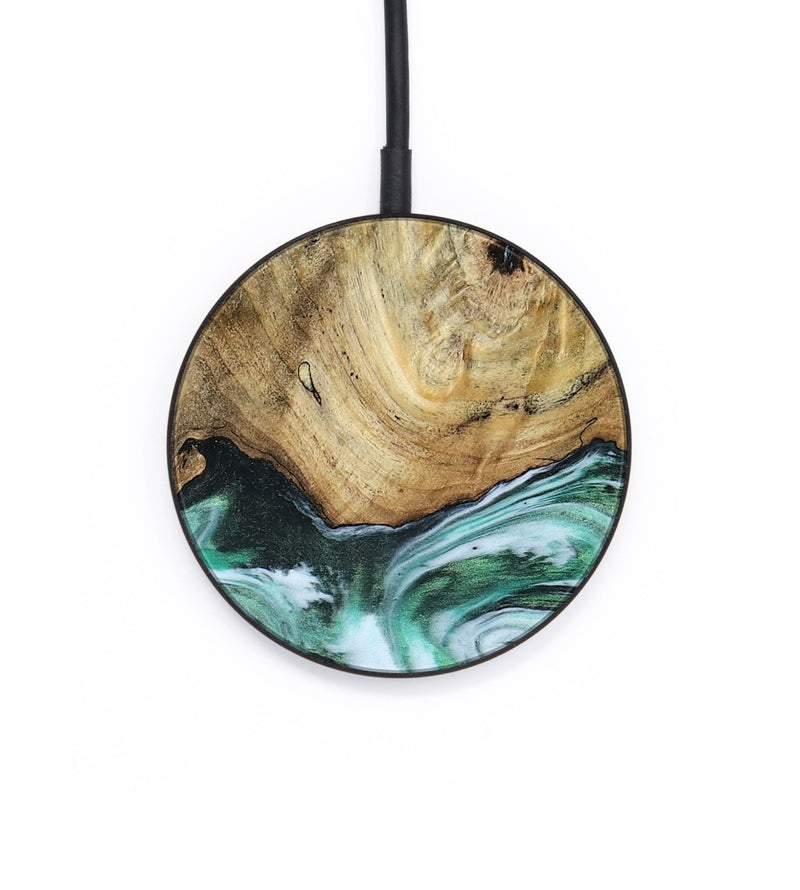 Circle Wood Wireless Charger - Aurelio (Green, 804062)