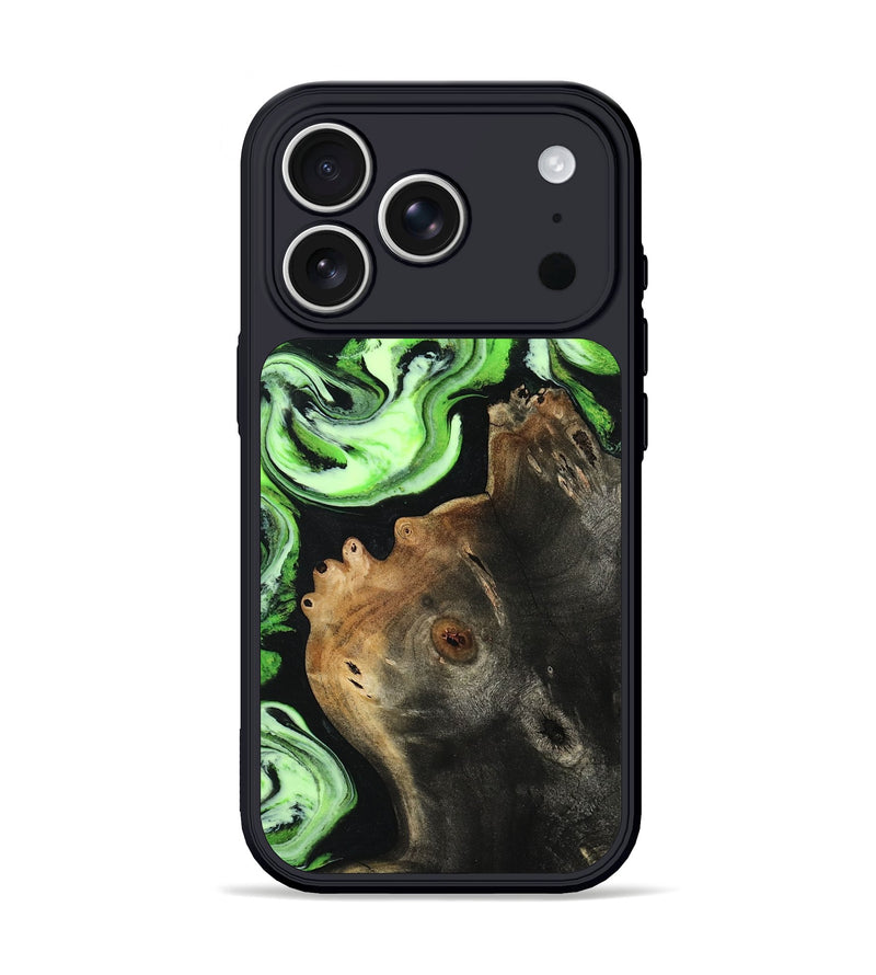 iPhone 17 Pro Wood Phone Case - Estelle (Green, 804064)