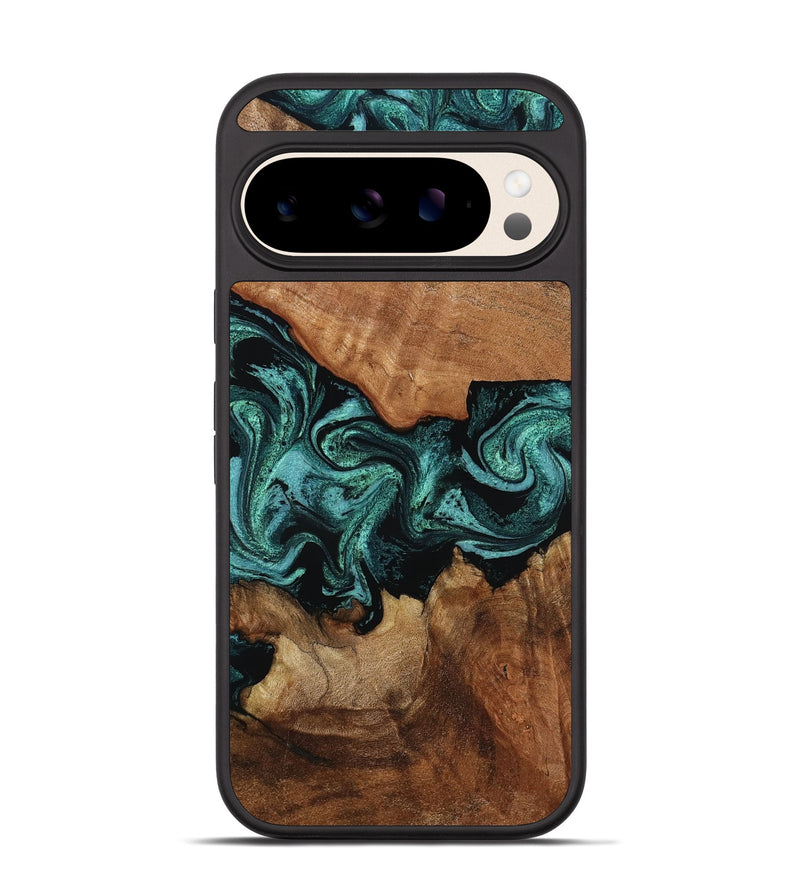 Pixel 10 Wood Phone Case - Giselle (Green, 804066)