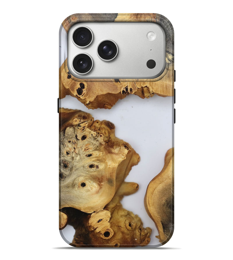 iPhone 17 Pro Max Wood Live Edge Phone Case - Dortha (Clear, 804116)