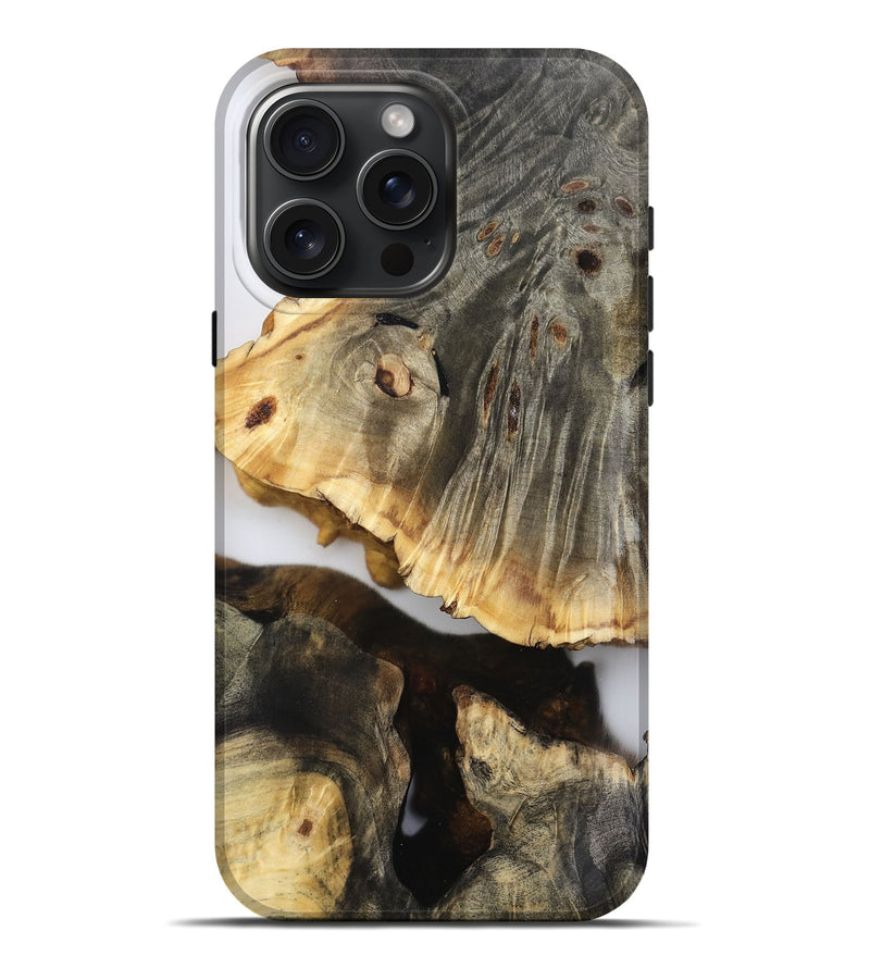 iPhone 16 Pro Max Wood Live Edge Phone Case - Neo (Clear, 804119)