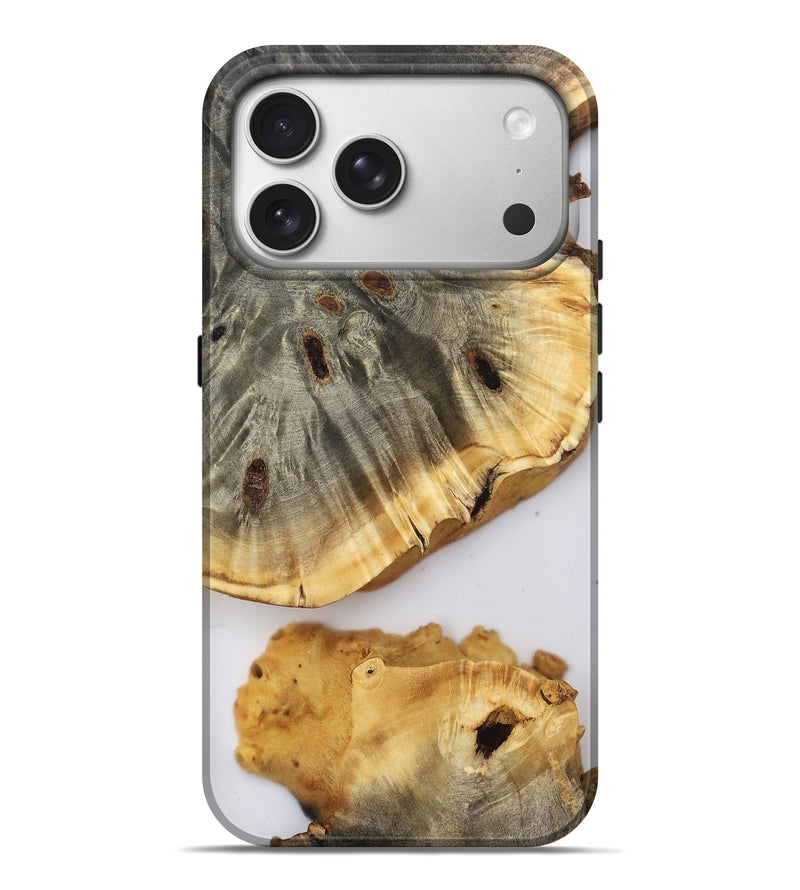 iPhone 17 Pro Max Wood Live Edge Phone Case - Chanel (Clear, 804123)