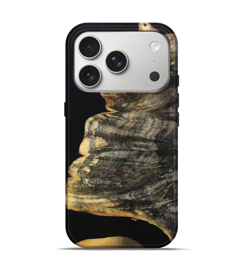 iPhone 17 Pro Wood Live Edge Phone Case - Shayla (Wood Burl, 804125)