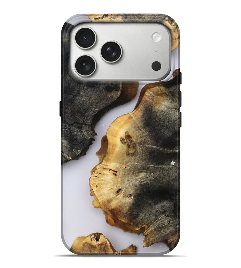 iPhone 17 Pro Max Wood Live Edge Phone Case - Marcia (Clear, 804126)