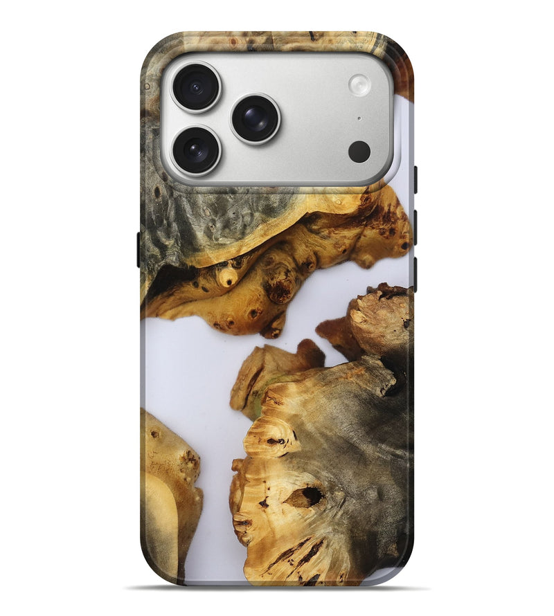 iPhone 17 Pro Max Wood Live Edge Phone Case - Booker (Clear, 804129)
