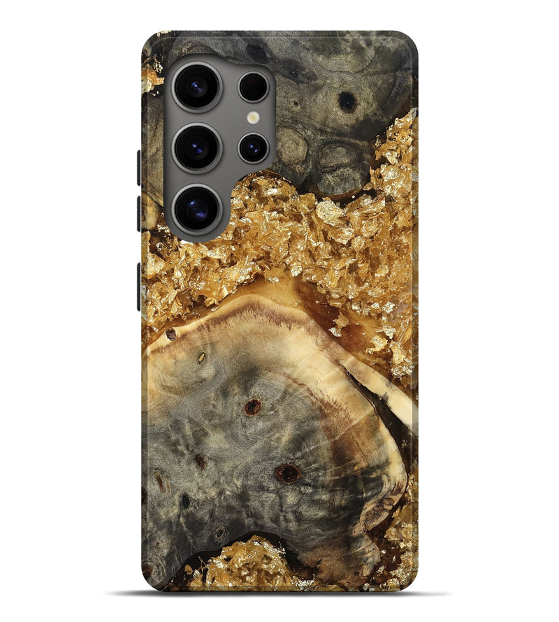Galaxy S25 Ultra Wood Live Edge Phone Case - Pamala (Metallic, 804130)