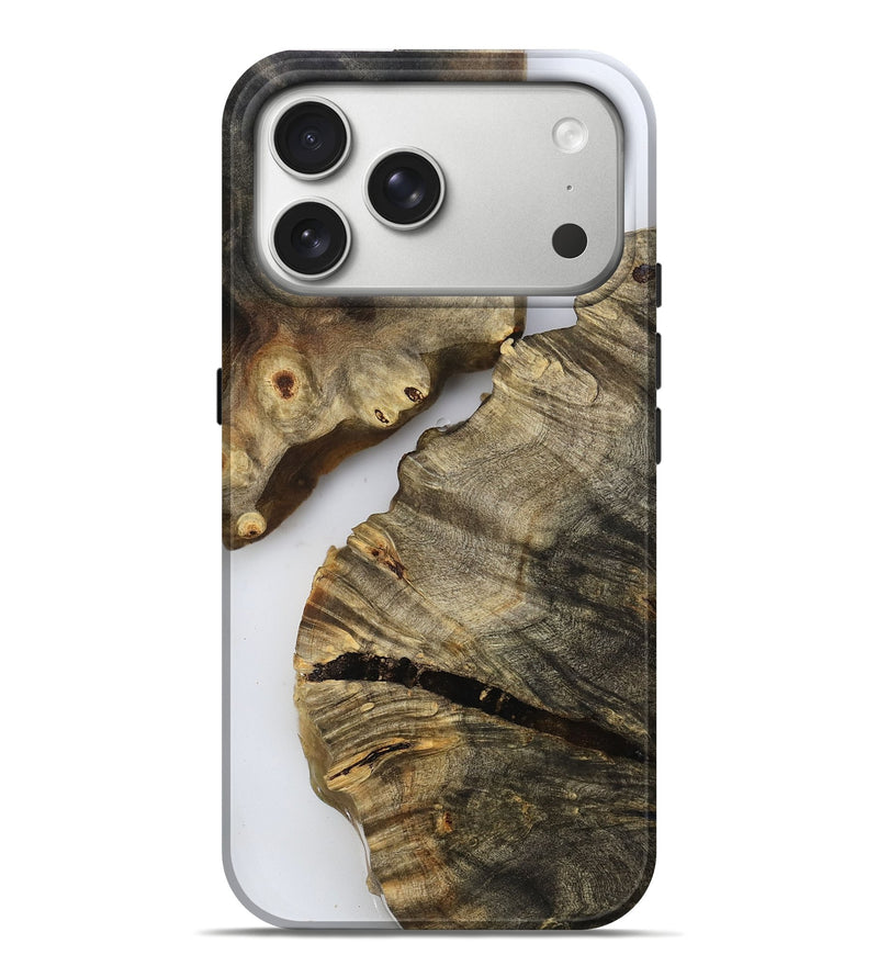 iPhone 17 Pro Max Wood Live Edge Phone Case - Ciara (Clear, 804132)