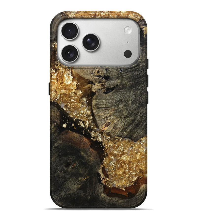 iPhone 17 Pro Max Wood Live Edge Phone Case - Gael (Metallic, 804133)