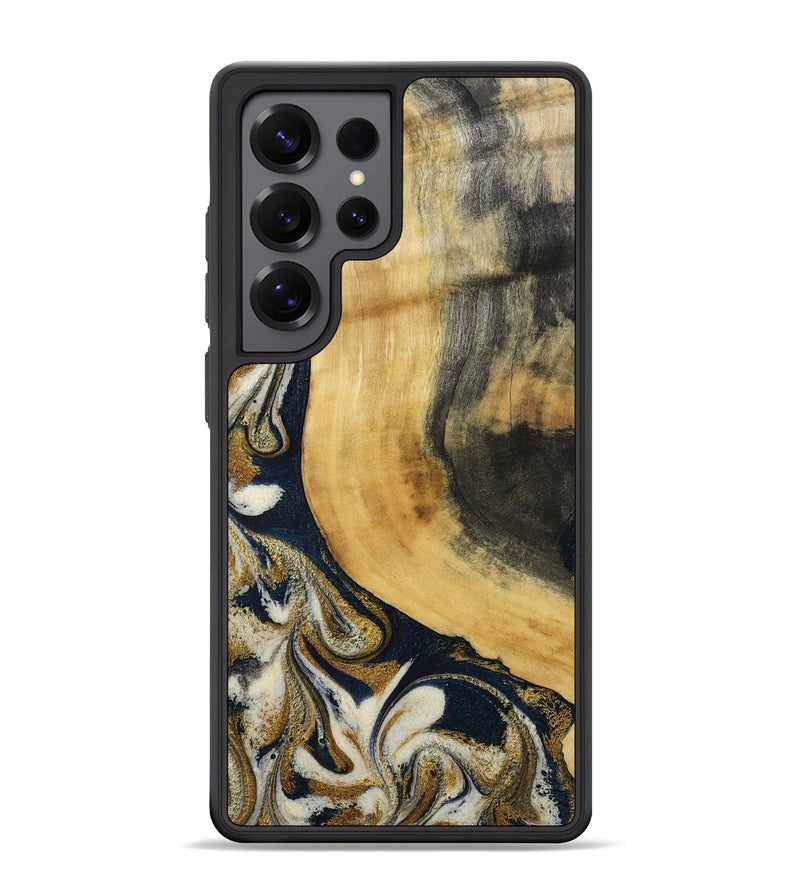Galaxy S25 Ultra Wood Phone Case - Viola (Teal & Gold, 804201)