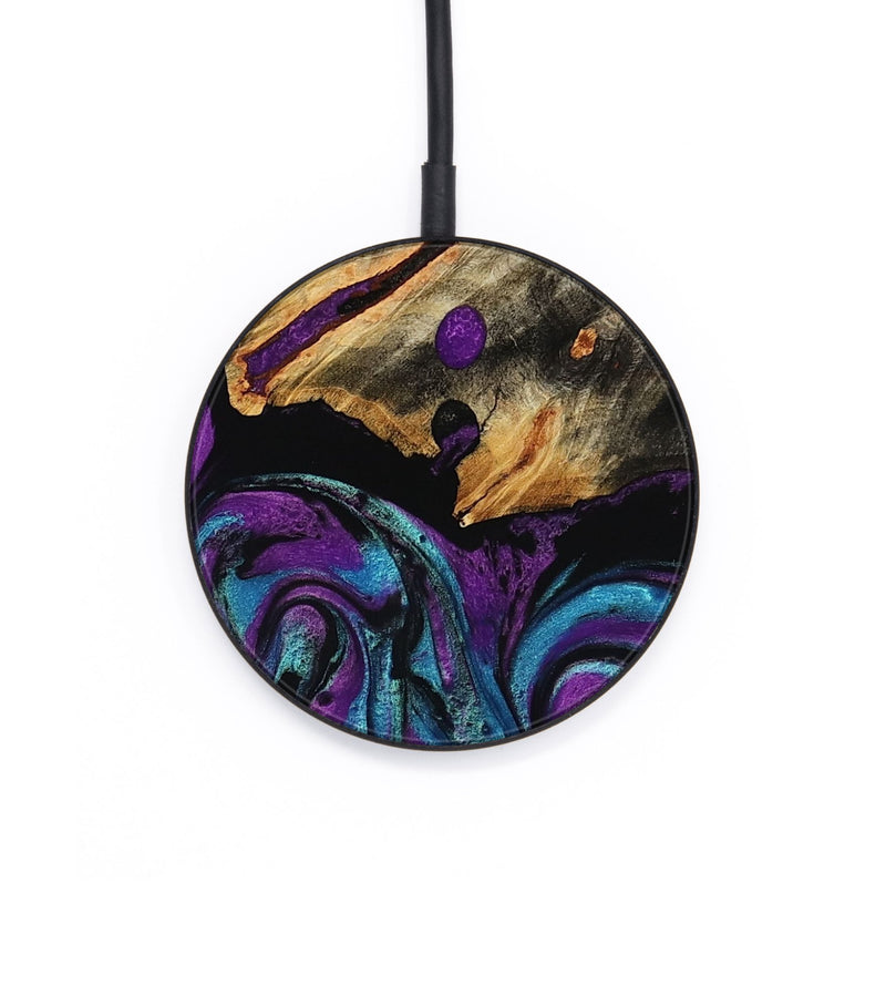 Circle Wood Wireless Charger - Misti (Purple, 804207)