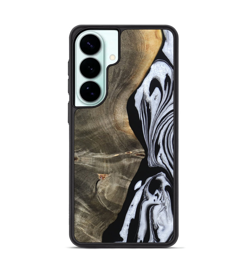 Galaxy S26 Plus Wood Phone Case - Malinda (Black & White, 804208)