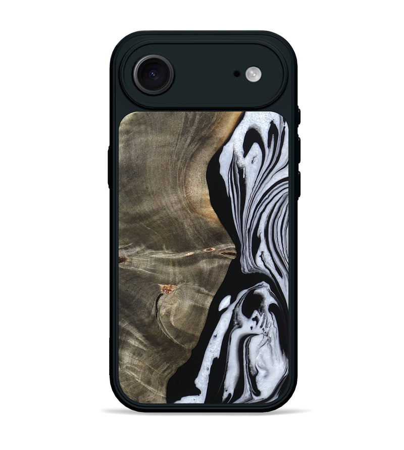 iPhone 17 Air Wood Phone Case - Malinda (Black & White, 804208)