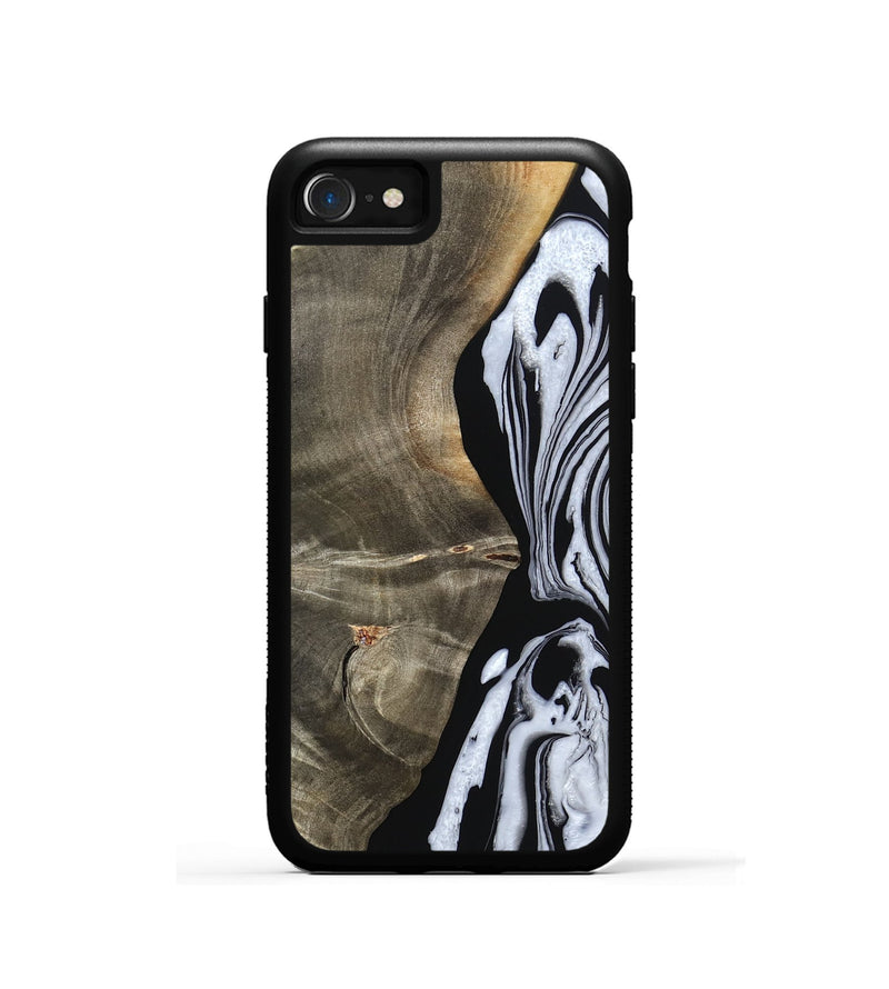iPhone SE Wood Phone Case - Malinda (Black & White, 804208)