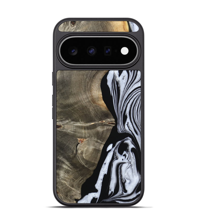 Pixel 11 Pro Wood Phone Case - Malinda (Black & White, 804208)