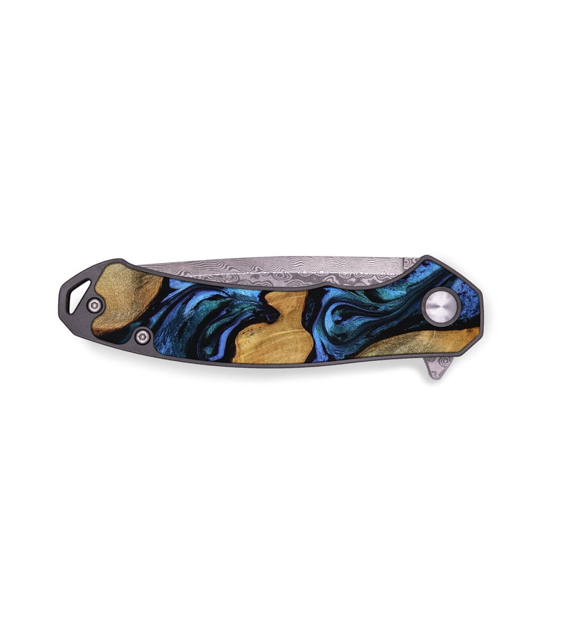 EDC Wood Pocket Knife - Logan (Blue, 804222)