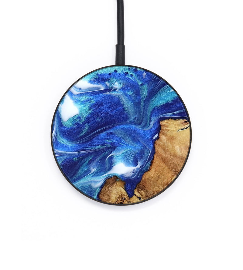 Circle Wood Wireless Charger - Ena (Blue, 804223)