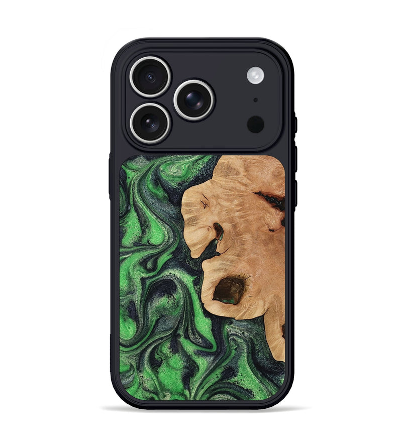 iPhone 17 Pro Wood Phone Case - Finley (Green, 804232)