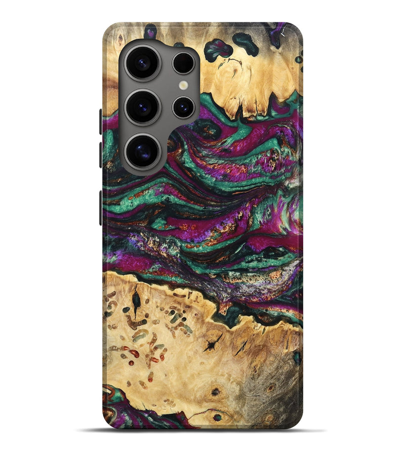Galaxy S25 Ultra Wood Live Edge Phone Case - Grover (Purple, 804264)