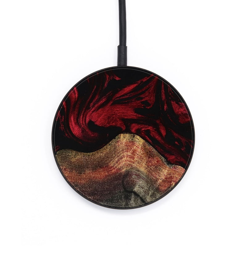 Circle Wood Wireless Charger - Julie (Red, 804284)