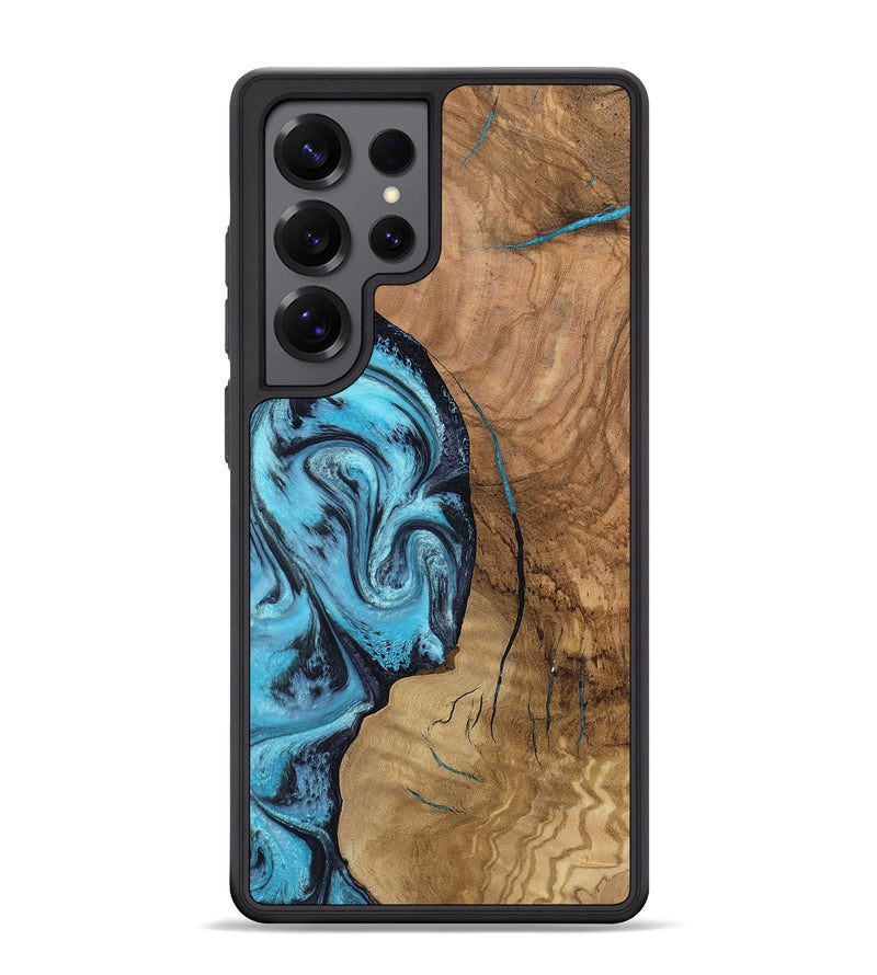 Galaxy S25 Ultra Wood Phone Case - Leola (Blue, 804298)