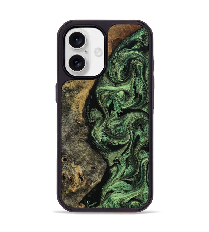 iPhone 17 Wood Phone Case - Zamir (Green, 804304)