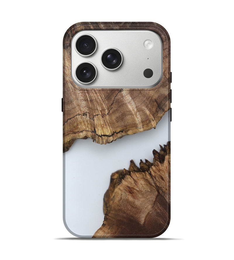 iPhone 17 Pro Wood Live Edge Phone Case - Remy (Clear, 804350)