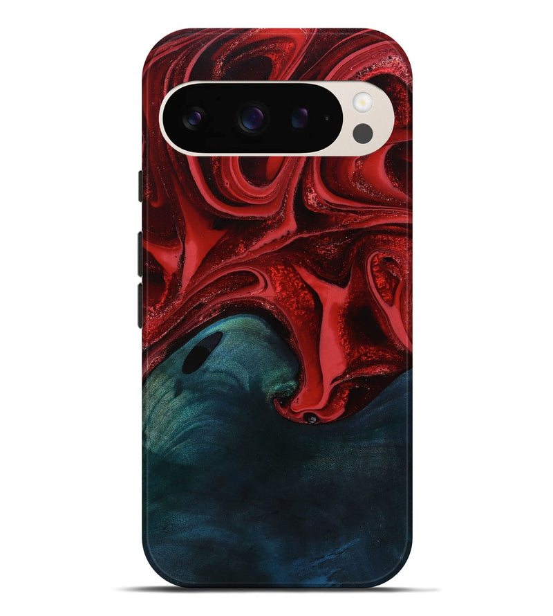 Pixel 9 Pro XL Wood Live Edge Phone Case - Artie (Red, 804355)
