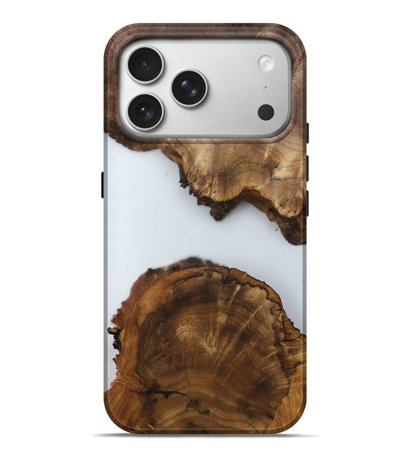 iPhone 17 Pro Max Wood Live Edge Phone Case - Nikki (Clear, 804365)