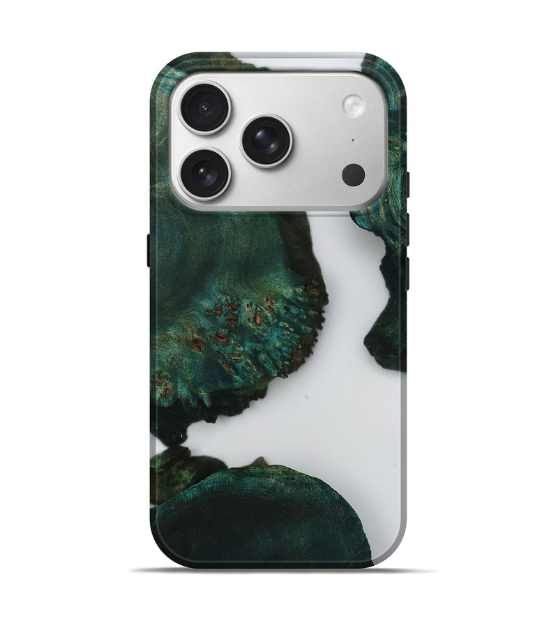 iPhone 17 Pro Wood Live Edge Phone Case - Leatha (Clear, 804374)