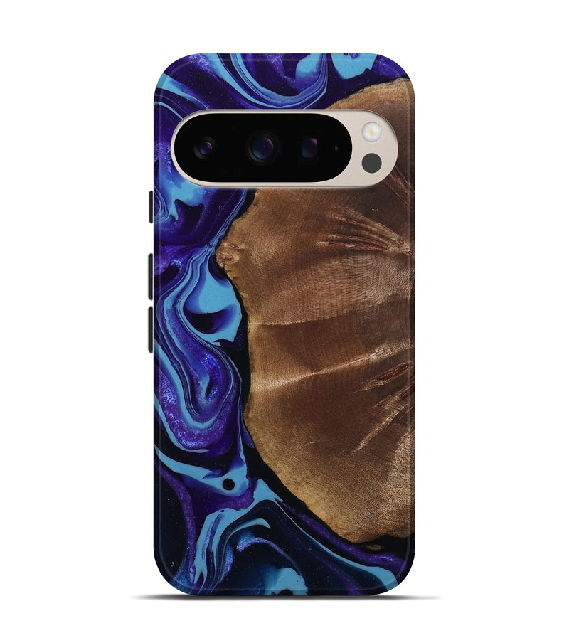 Pixel 10 Pro Wood Live Edge Phone Case - Ryan (Purple, 804379)