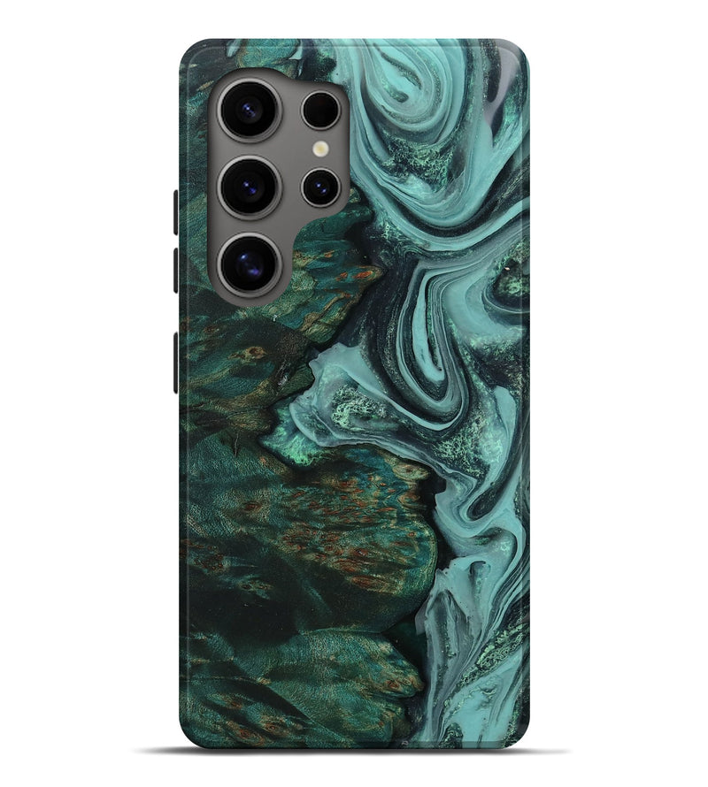 Galaxy S25 Ultra Wood Live Edge Phone Case - Karson (Green, 804387)