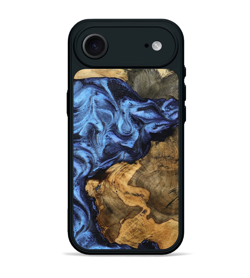 iPhone 17 Air Wood Phone Case - Dalia (Blue, 804492)