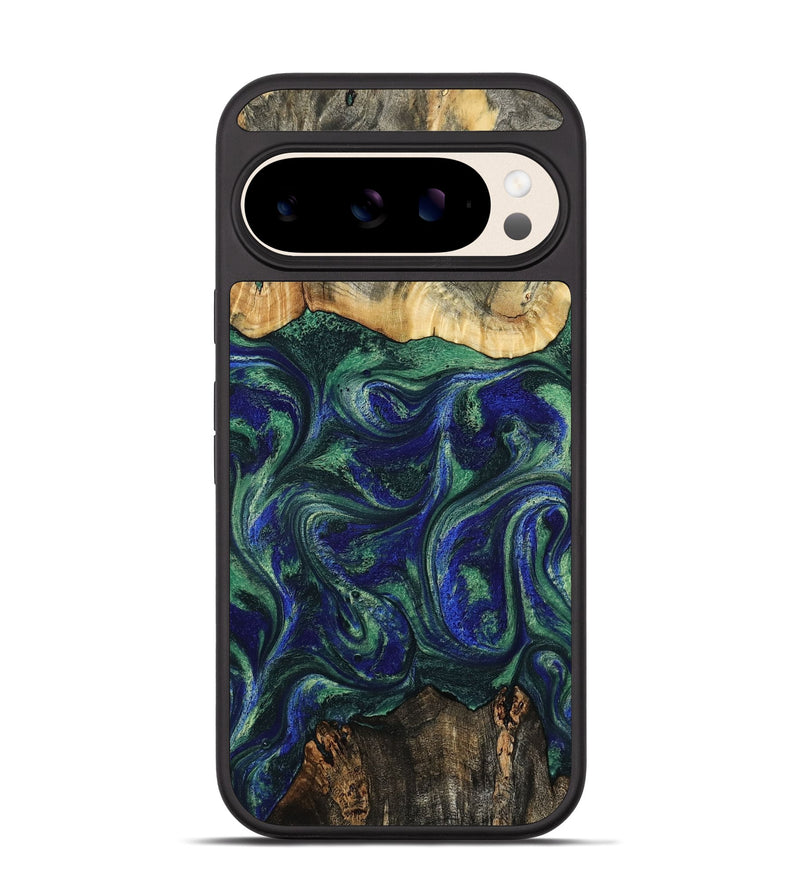 Pixel 10 Wood Phone Case - Jerald (Green, 804499)