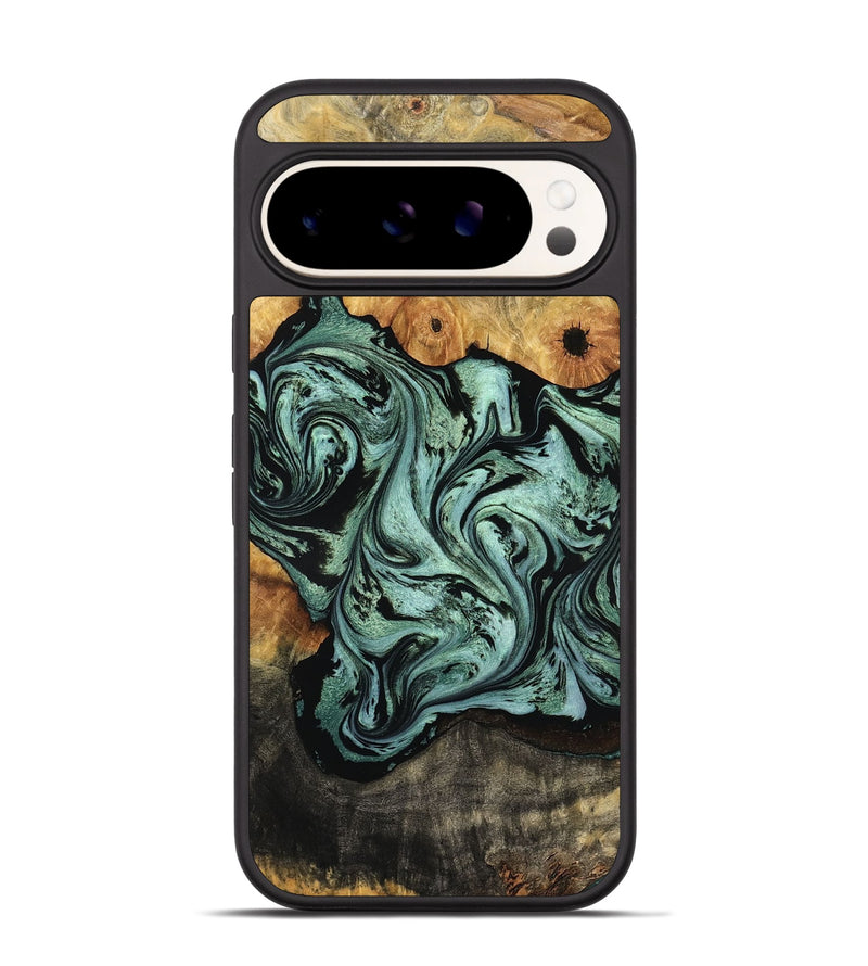 Pixel 9 Pro Wood Phone Case - Aarav (Green, 804501)