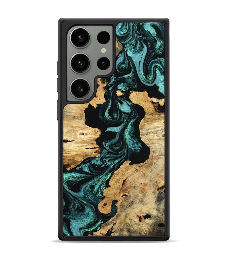 Galaxy S24 Ultra Wood Phone Case - Damien (Green, 804505)